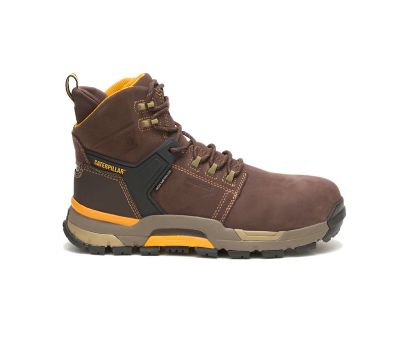 Caterpillar CAT EDGE Waterproof Nano Toe - Mørke Brune Vernestøvler Herre - Norge ( CSMGA-5320 )